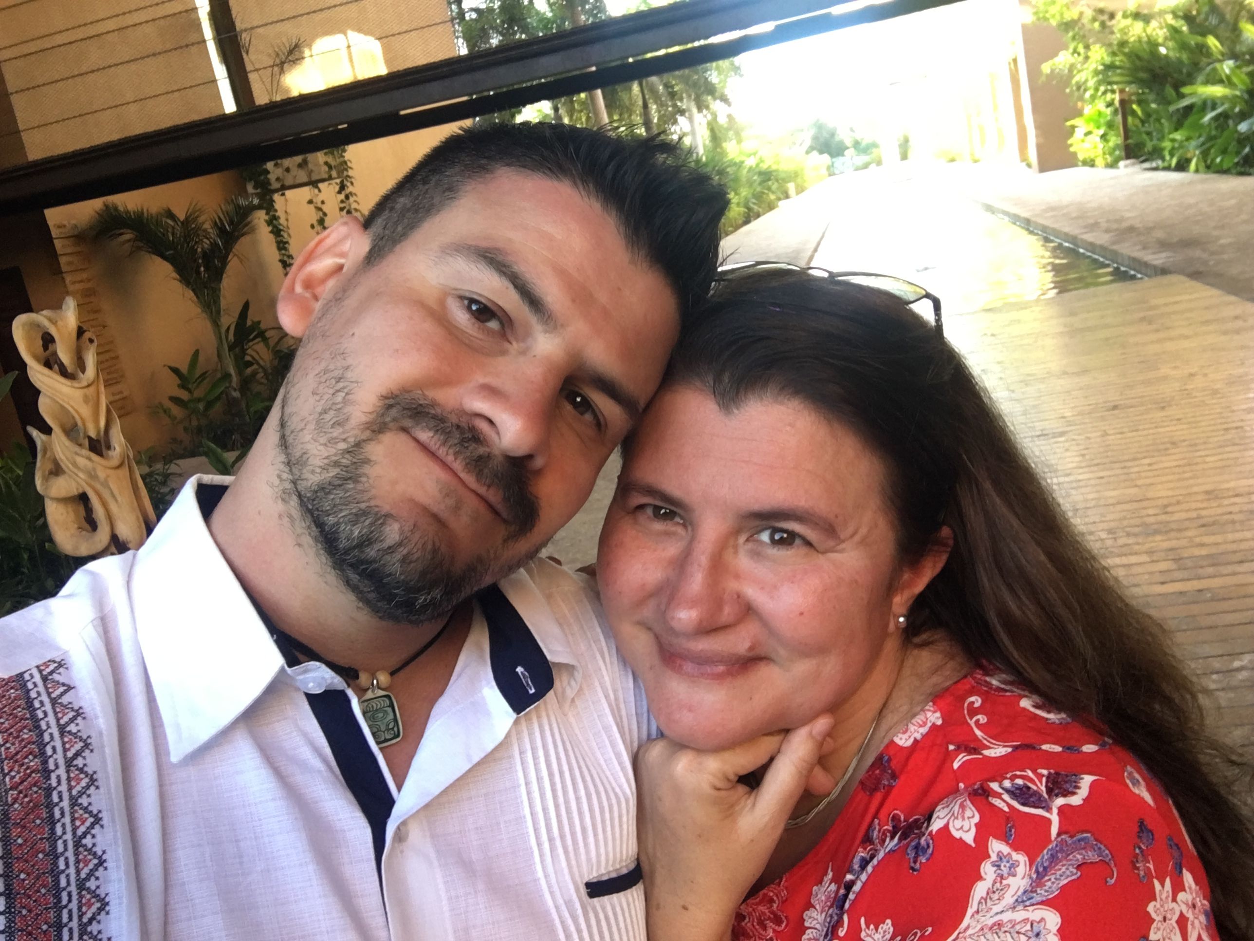 Me and my wife on vacation in Mexico